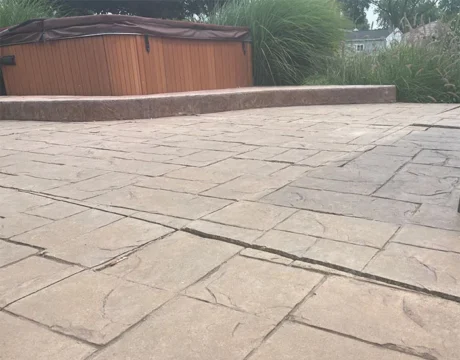 trip hazard patio repair Nashville IL