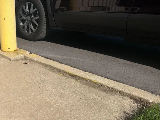 Office Entrance Sidewalk Lifting & Drainage Repair in Wylie, TX