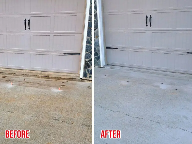 Concrete lifting before after Duluth, GEORGIA