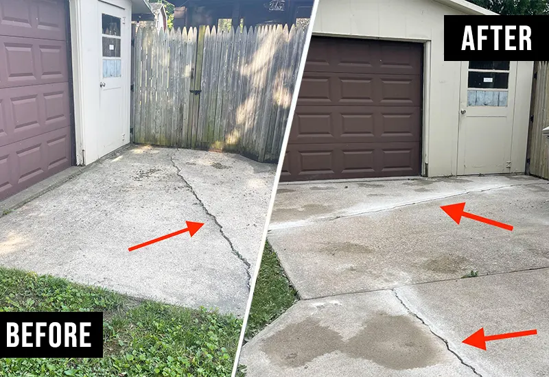 Driveway leveling in Priceville